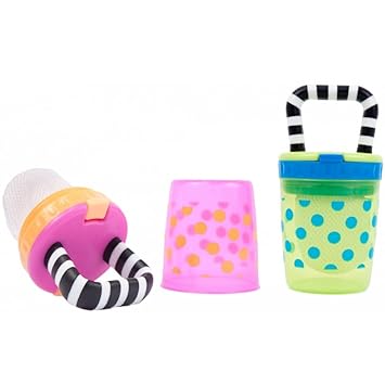 Amazon Com Sassy Teething Feeder 1 Count Pink Orange Baby