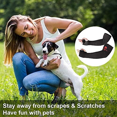 IMENORY KevlarSleeves Arm Protection Sleeves with Thumb Hole, [18