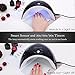 Gellen 24W UV LED Nail Lamp Dryer Light for Gel Nail Polish - Quick Dry No Harm Gel Manicure Machine, Color Piano Black