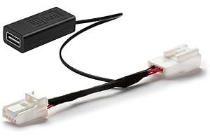 Hifihia Dash Cam Power Adapter (5-Pin Model B) Compatible with Toyota RAV4 2012-2015. Connects to Rear View Mirror