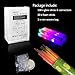 Blu7ive 130PCS Glow Sticks Bulk Pack, with 100 Glowsticks and 30 Foam Sticks, LED Flashing Light Up Batons Kids Toys Glow in The Dark Party Supplies for Birthday Wedding