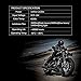 Black 7 Inch Led Round Headlight and 4.5 Inch Matching Passing Lamps Fog Lights for Harley Davidson Motorcycles