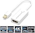 Sabrent Mini DisplayPort (Thunderbolt 2) to HDMI Adapter [4K Support Gold Plated] (DA-MDHA)