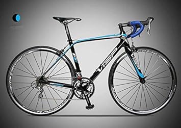 Amazon Extrbici Vs 7 700c 自転車 ロードバイク 105 5800 グループ カーボンファイバー シマノ22段変速 超軽量 Vブレーキ 青 Extrbici ロードバイク