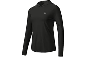 TBMPOY Womens UPF 50+ Sun Protection Hoodie Shirt Long Sleeve Fishing Hiking Outdoor UV Shirt Lightweight