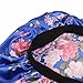 Qhome Luxury Wide Band Satin Bonnet Cap Comfortable Night Sleep Hat Hair Loss Cap