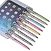 IC ICLOVER 2 in 1 [Stylus Pen + Normal Writing Pen] Universal Capacitive Stylus Touch Screen Pen with Crystals Rhinestone and Engraving Flowers for Apple Sumsung and other Touch Device-9PCS