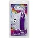 Doc Johnson Crystal Jellies - 7 Inch Realistic Cock With Balls - Strong Suction Cup Base - 7.2 in. Long and 1.7 in. Wide - Dildo, Purple
