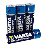 Varta V4906121414 High Energy AA Alkaline Battery - 4 Pack