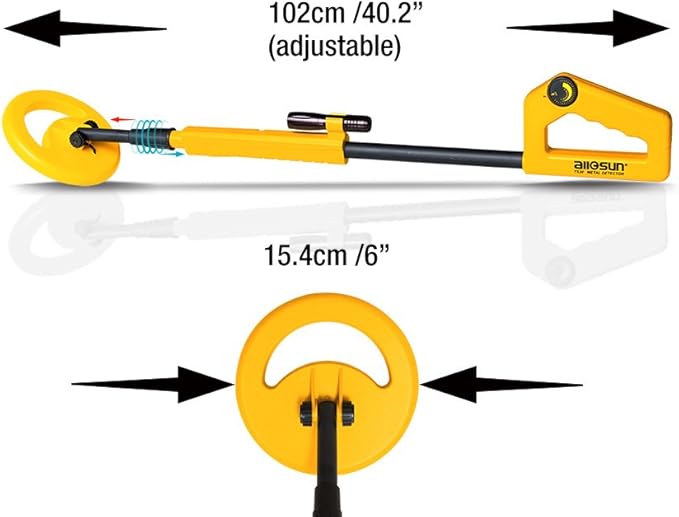 Allsun Handheld Metal Detector For Junior Kids Education Exploration Toy Color Yellow