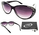PRO Cat Eye Bifocal Sunglasses with rhinestones for Women