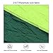 Camping Hammock Portable Lightweight Parachute Nylon Hammock with Tree Straps for Camping Travel Beach Yard (Dark Green and Green)