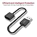 JDiction JUUL USB Charger Magnetic Charger USB Cable Fast Charging 2 Packs (2.6 Ft Long Each)