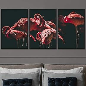 signwin 3 Piece Framed Canvas Wall Art Beach...