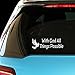 ShirtMania WITH GOD ALL THINGS POSSIBLE Religious Christian Car Laptop Wall Sticker