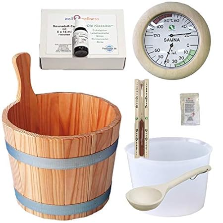 SudoreWell® Sauna Starter Set 4 / Saunazubehör Set 4-7-teilig