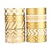 EBYTOP Decorative Washi Tape for Scrapbooking DIY Crafts Gift,with 10PCS Packed,Gold
