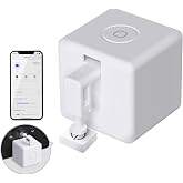 MOES Fingerbot Plus Smart Button Pusher No Wiring Switch, Upgrade with Touch Control, Work with Smart Life App, Add MOES Tuya Bluetooth Hub Make it Compatible with Alexa,Google Home and Timer Control