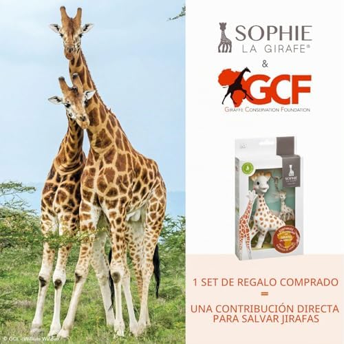 Sophie la girafe x gcf (giraffe conservation foundation) - pacote de brinquedos