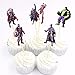 SUYEPER 24 PCS The Avengers and Superheroes Cupcake Topper Children Party Decoration Boy's Birthday Party Decoration Supplies