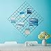 Photo Hanging Display for Room Wall Decorations,4 Pcs Multifunction Metal Mesh Wire Grid Wall Panel with 30 Clips