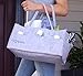 northparc Baby Diaper Caddy- Nursery Diaper Tote Bag, Changing Table Storage bin, Large Portable car Travel Organizer for Wipes and Toys, Newborn Registry Must Have, Baby Shower Gift for BOY Girl