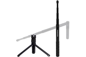 HOQQF Bullet Time Bundle Compatible with Insta360 One X2 One X3 Invisible Selfie Stick Handle Multi-Functional Fold Tripod Bullet Time Handle