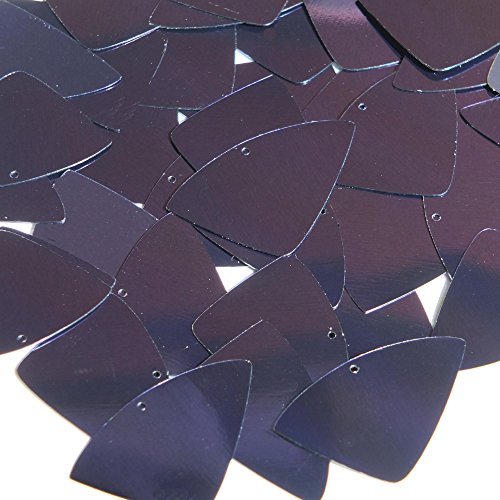 Navy Blue Sequin Fishscale Fin 1.5 inch Metallic Couture Loose Paillettes. Made in USA.