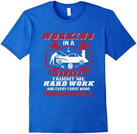 Mens Working In Garage Taught Me Hard Work Imaginable Garage Car Large Royal Blue