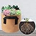 SYLOTS 6 Pack Grow Bags 2 Gallon Colored Fabric Pots with Handles for Peppers, Potatoes, Tomatoes and Plantsthumb 1