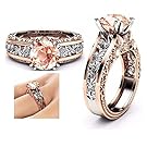 XIANGBAN Retro Multicolor CZ Cubic Zirconia Ring Anniversary Charm Gift Engagement Wedding Ring
