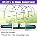 BenefitUSA Green House Replacement Spare Parts for 20'X10'X7'H Walk in Outdoor Plant Gardening Greenhouse (Frame)