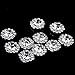 10pcs Rhinestone Button Flatback Decoration DIY 15mm Clear