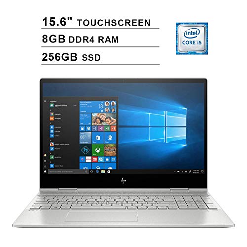 2019 HP Envy x360 15.6 Inch FHD Touchscreen Laptop (Intel Quad Core i5-8265U up to 3.9 GHz, 8GB RAM, 256GB SSD, Intel UHD Graphics 620, Bluetooth, WiFi, HDMI, Windows 10)
