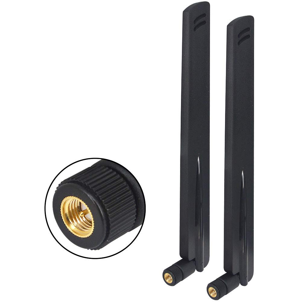 Photo 1 of 12dBi 433MHz Antenna High Gain Radio Antenna SMA Male Connector Omni-Directional Antenna Wireless Antenna for Wireless Sensor Network Router Modem Pack of 2