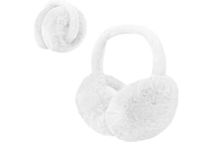 Duxesuk 1 Pcs Headband Winter, Ear Muffs for Women & Men, Foldable Fluffy Earmuffs with Headband, Headband Winter