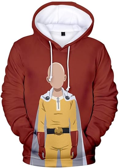 Amazon Com Amoma Unisex 3d Printed Anime One Punch Man Hoodie Saitama Comics Manga Sweatshirt For Teenagers Clothing