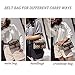 Waist Bag for Womens Fanny Packs Fashion Flap Crossbody Bags Quilted Belt Bag Ladies Waist Purse (Waist Bag for Black 1)