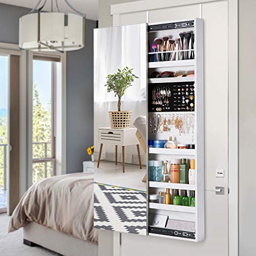 LANGRIA Full Length Mirror Jewelry Organizer with Unique
