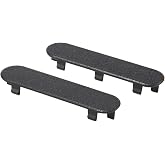 RLB-HILON 1 Pair Door Panel Handle Plug Screw Cover Trim | Compatible with Chevy Corvette C5 1997 1998 1999 2000 2001 2002 2003 2004 Year, for 10279471, Black Color
