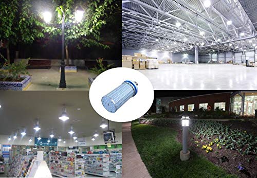 40W LED Corn Light Bulb Daylight 6000k Super Bright 400 Watt equiv. 2 Packs. Large Light Bulbs E26/E27 Cool White Barn, Workshop,Warehouse,Garage,Factory,Porch,Backyard BestCircle