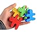 Agirlgle Wood Building Blocks Stacking Game Toys for Kids Children Toddlers Preschool Boys and Girls Learning Educational Toys 3D Wooden Assembled Toys Tile Balance Block Game 4 Color,16 Pieces