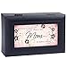 Cottage Garden No One More Lucky to Have Matte Black Petite Jewelry Music Box Plays Wonderful World