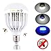 Bonlux LED Bug Zapper Light Bulb Medium Screw E26 Base 120V 10W Zap Wasp Bug Mosquito Zapper LED UV Lamp Flying Insects Moths Killer for Porch Deck Patio Backyard Room Kitchen (Daylight)