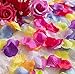 La Tartelette Silk Rose Petals Wedding Flower Decoration (2000 Pcs, Burgundy)