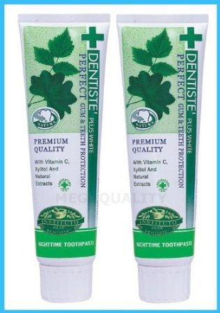 2x160 G. Dentiste Plus White Vitamin C & Xyitol Gum Toothpaste Made in Thailand by Dentiste