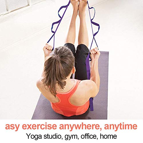 JVSISM-2M66Ft-Yoga-Stretch-Strap-Aerial-Yoga-Anti-Gravity-Rope-With-Grip-Loops-Fitness-Exercise-Gym-Rope-Waist-Leg-Resistance-Belt-Blue