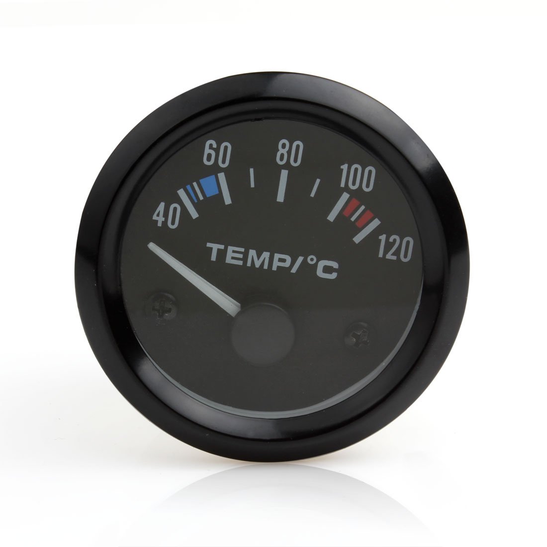Auto Instruments 2inch 12V Universal Car Pointer Water Temperature Temp Gauge 40-120 White LED