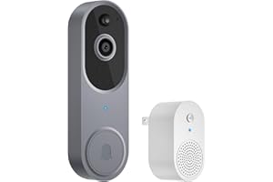 CutePanda 1080P Wireless Video Doorbell Camera, with Ring Chime, Intelligent Human Detection, Home Security, Indoor/Outdoor, Two-Way Talk, Night Vision, Instant Alert, Easy to Install