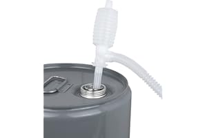 ZEELINE BY MILTON Siphon Drum Pump for Brake Cleaners and Acids (35%), 2 Gallons Per Minute, 1, 2.5, and 5-Gallon Containers (ZE10010BC)